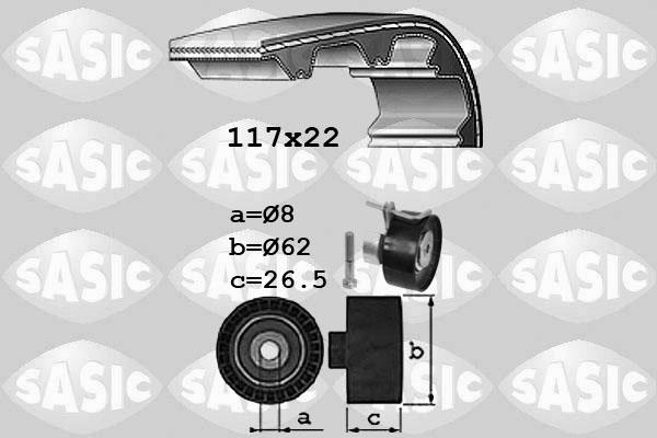 Sasic 1756079 - Комплект зубчатого ремня ГРМ unicars.by