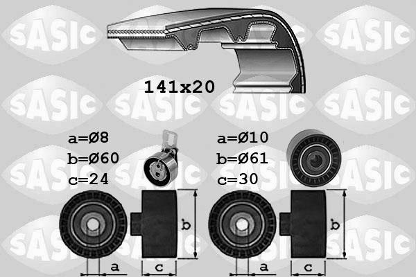 Sasic 1750044 - Комплект зубчатого ремня ГРМ unicars.by