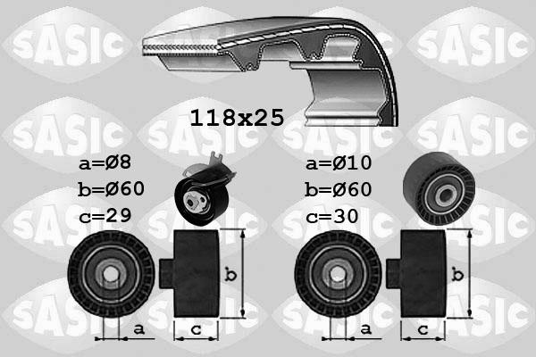 Sasic 1750041 - Комплект зубчатого ремня ГРМ unicars.by