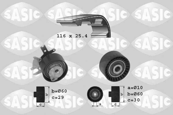 Sasic 1750014 - Комплект зубчатого ремня ГРМ unicars.by