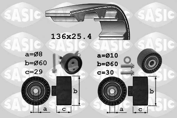 Sasic 1750036 - Комплект зубчатого ремня ГРМ unicars.by