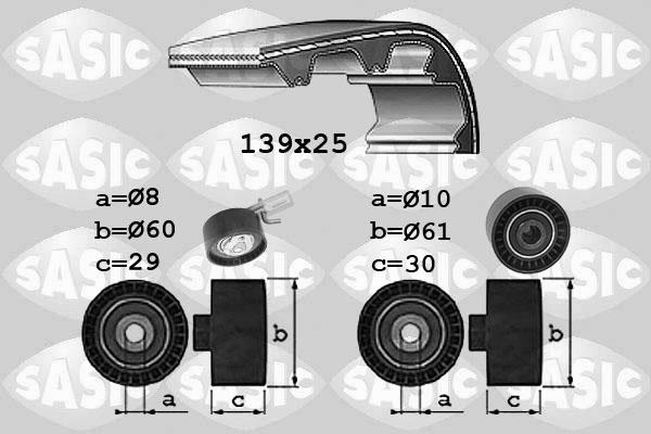 Sasic 1750038 - Комплект зубчатого ремня ГРМ unicars.by