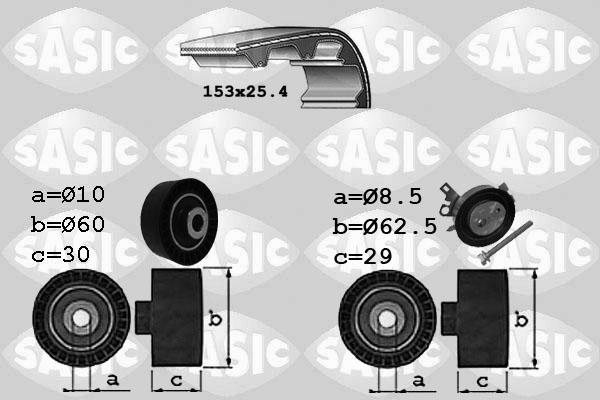 Sasic 1750029 - Комплект зубчатого ремня ГРМ unicars.by