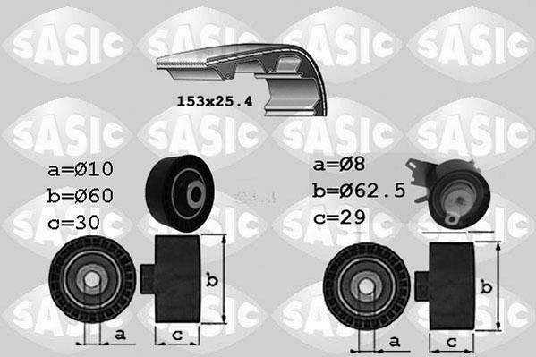 Sasic 1750028 - Комплект зубчатого ремня ГРМ unicars.by