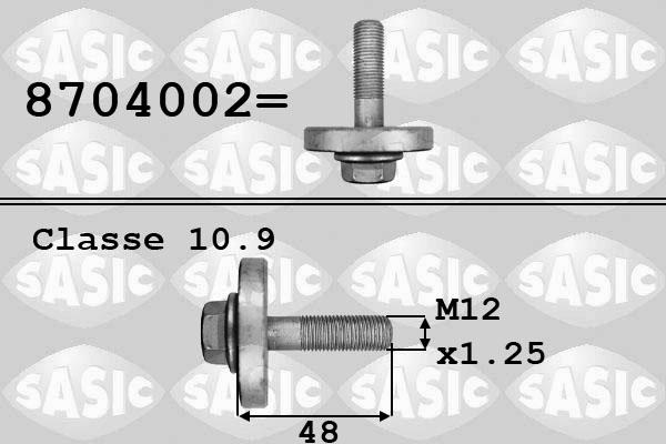 Sasic 8704002 - Болт шкива unicars.by