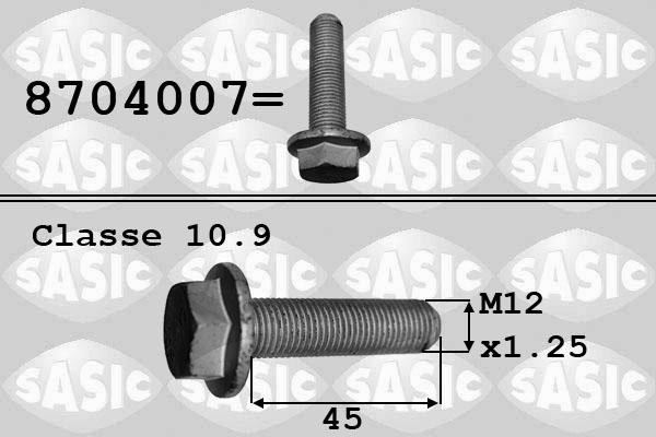 Sasic 8704007 - Болт шкива unicars.by