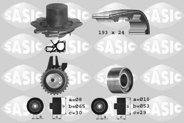 Sasic 3906005 - Водяной насос + комплект зубчатого ремня ГРМ unicars.by