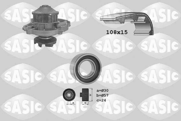 Sasic 3906014 - Водяной насос + комплект зубчатого ремня ГРМ unicars.by