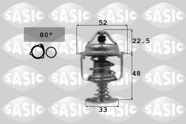 Sasic 3306065 - Термостат охлаждающей жидкости / корпус unicars.by