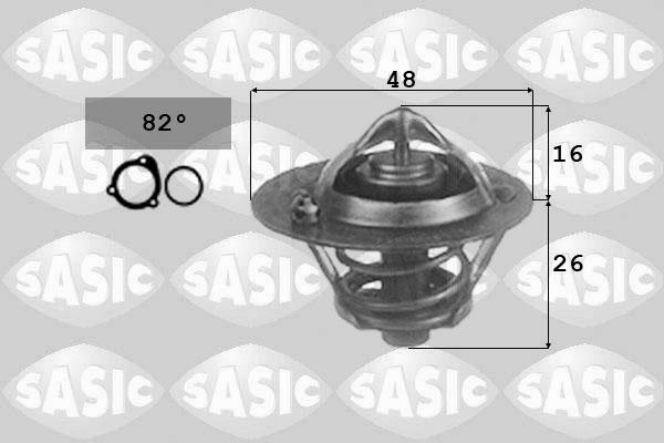 Sasic 3306025 - Термостат охлаждающей жидкости / корпус unicars.by