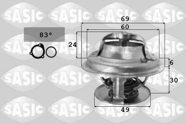 Sasic 3371341 - Термостат охлаждающей жидкости / корпус unicars.by