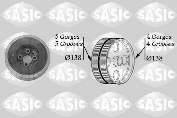 Sasic 2156004 - Шкив коленчатого вала unicars.by