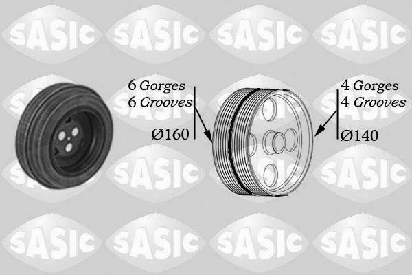 Sasic 2150028 - Шкив коленчатого вала unicars.by