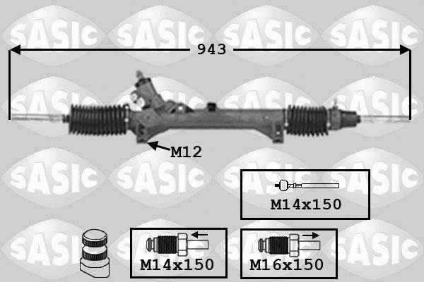 Sasic 7006092 - Рулевой механизм, рейка unicars.by