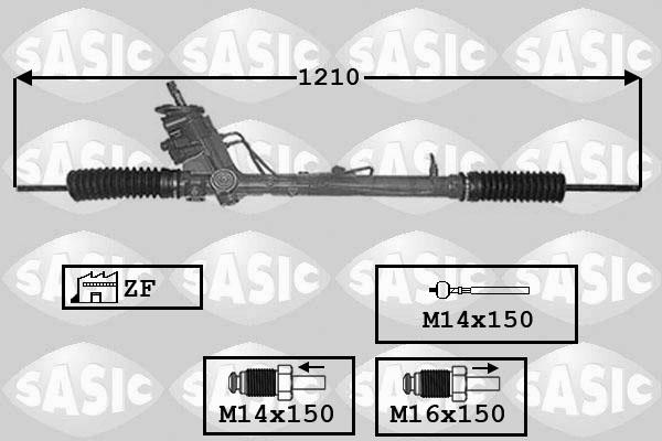 Sasic 7006003 - Рулевой механизм, рейка unicars.by