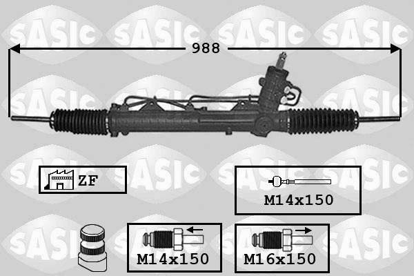 Sasic 7006013 - Рулевой механизм, рейка unicars.by