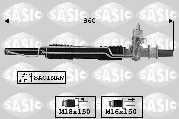 Sasic 7006074 - Рулевой механизм, рейка unicars.by