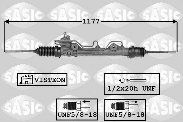 Sasic 7006070 - Рулевой механизм, рейка unicars.by