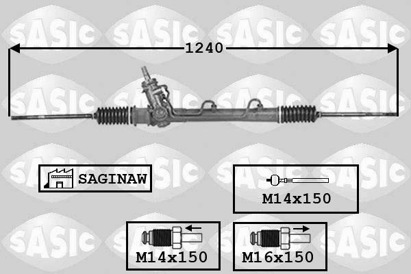 Sasic 7006077 - Рулевой механизм, рейка unicars.by