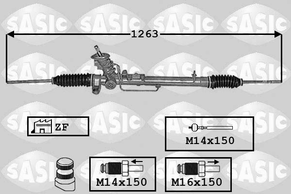 Sasic 7006140 - Рулевой механизм, рейка unicars.by