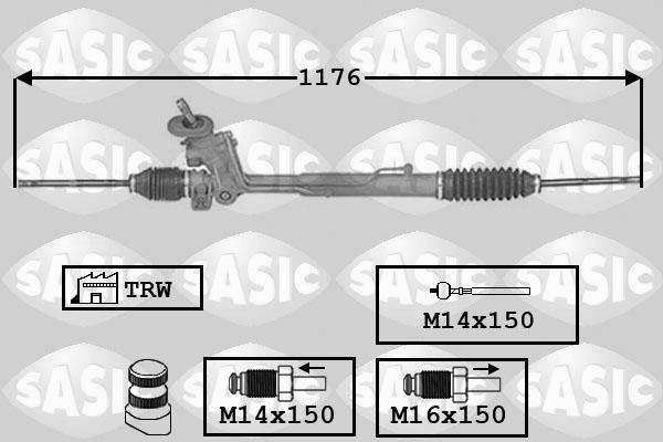 Sasic 7006147 - Рулевой механизм, рейка unicars.by