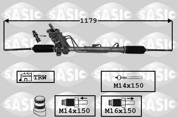 Sasic 7006155 - Рулевой механизм, рейка unicars.by