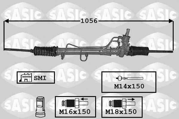 Sasic 7006129 - Рулевой механизм, рейка unicars.by