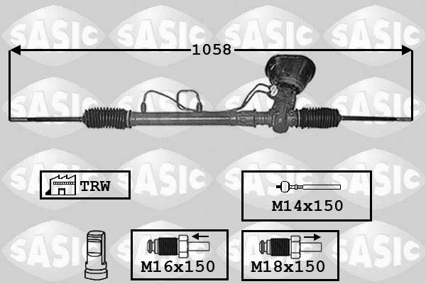 Sasic 7006173 - Рулевой механизм, рейка unicars.by