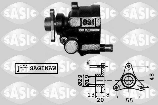 Sasic 7074001 - Гидравлический насос, рулевое управление, ГУР unicars.by