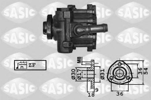 Sasic 7076042 - Гидравлический насос, рулевое управление, ГУР unicars.by