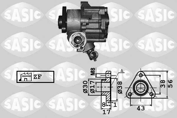 Sasic 7076002 - Гидравлический насос, рулевое управление, ГУР unicars.by