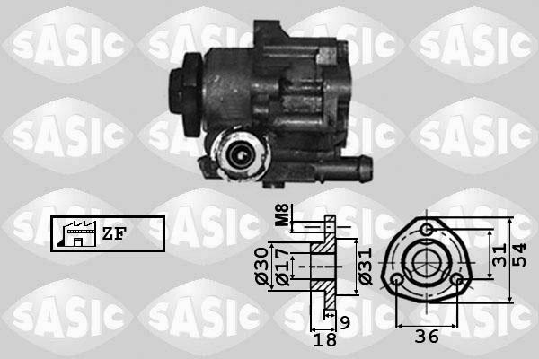 Sasic 7076010 - Гидравлический насос, рулевое управление, ГУР unicars.by