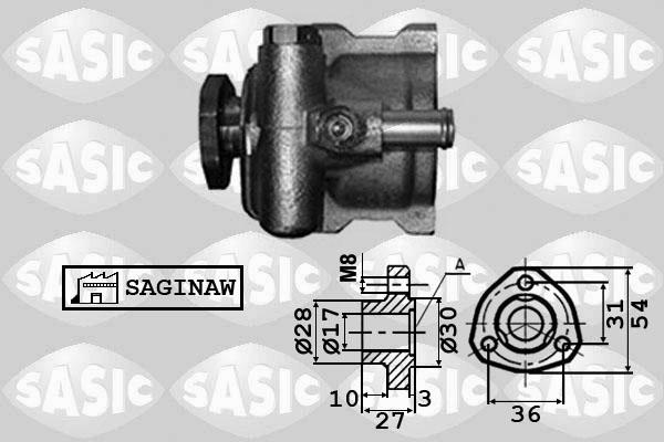 Sasic 7076029 - Гидравлический насос, рулевое управление, ГУР unicars.by