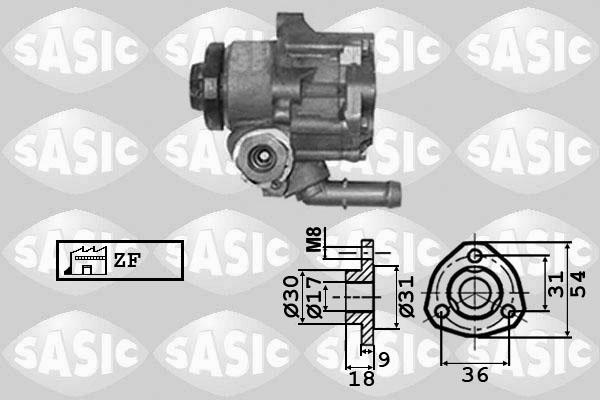 Sasic 7076024 - Гидравлический насос, рулевое управление, ГУР unicars.by