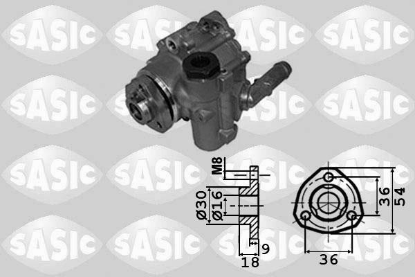 Sasic 7076071 - Гидравлический насос, рулевое управление, ГУР unicars.by