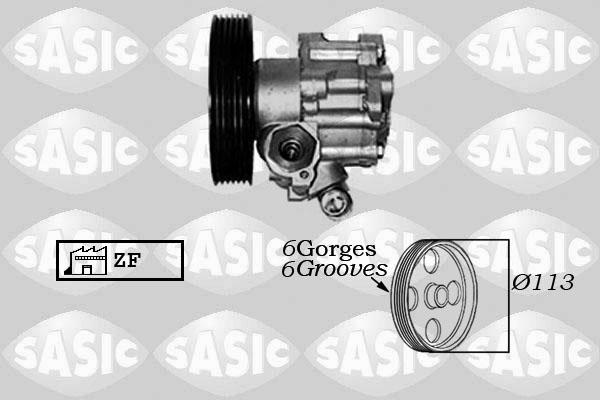 Sasic 7070002 - Гидравлический насос, рулевое управление, ГУР unicars.by