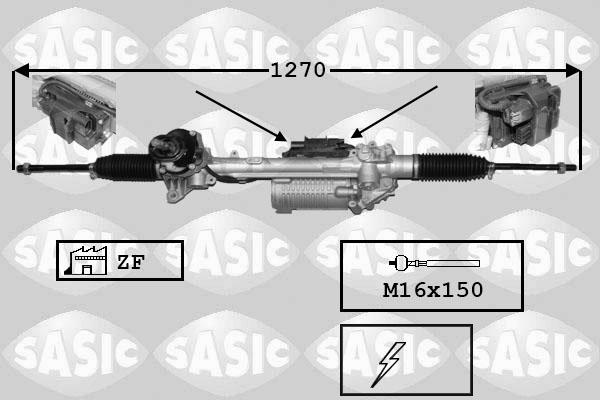 Sasic 7176059 - Рулевой механизм, рейка unicars.by