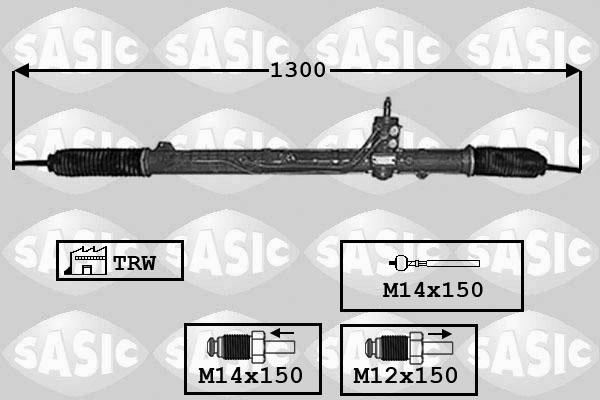 Sasic 7176053 - Рулевой механизм, рейка unicars.by