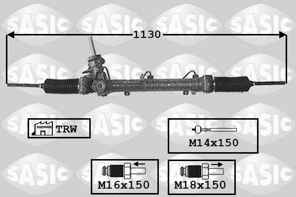 Sasic 7176005 - Рулевой механизм, рейка unicars.by