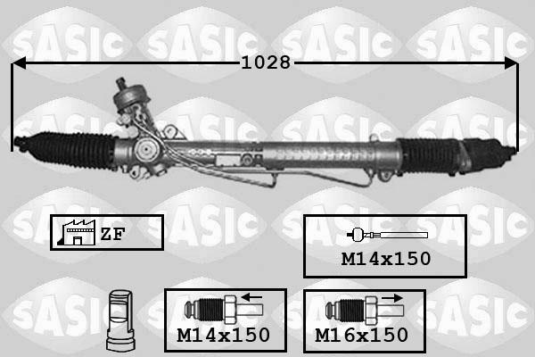 Sasic 7176037 - Рулевой механизм, рейка unicars.by