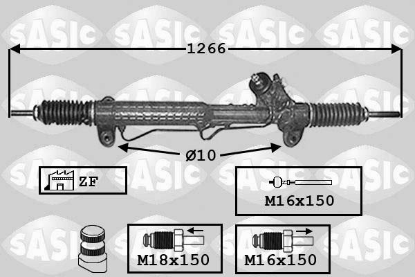 Sasic 7176020 - Рулевой механизм, рейка unicars.by