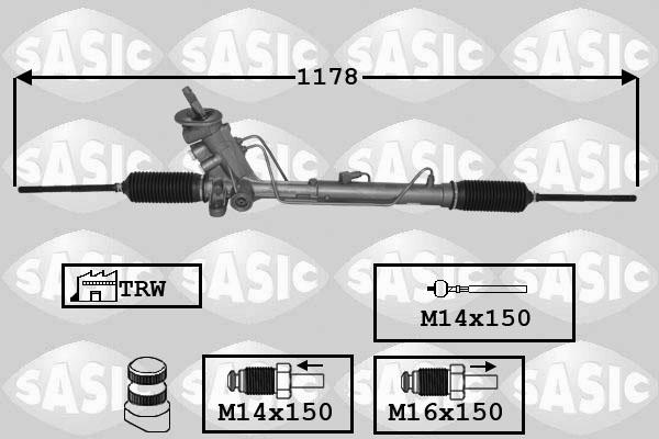 Sasic 7176071 - Рулевой механизм, рейка unicars.by