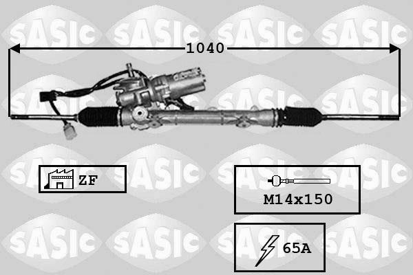 Sasic 7170024 - Рулевой механизм, рейка unicars.by