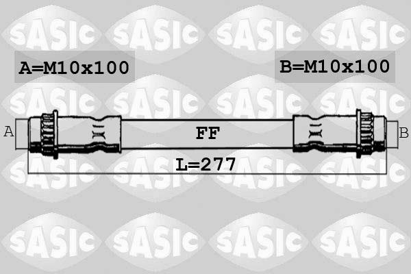 Sasic SBH4078 - Тормозной шланг unicars.by