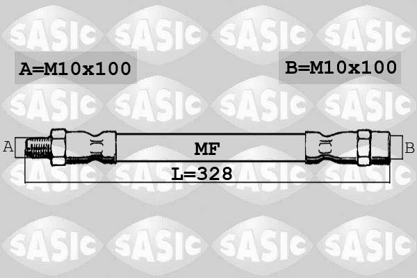 Sasic SBH6283 - Тормозной шланг unicars.by