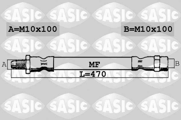 Sasic SBH0180 - Тормозной шланг unicars.by