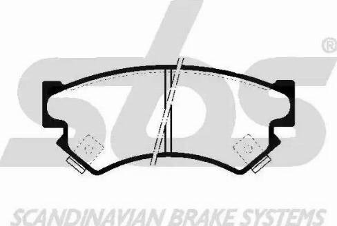 SBS 1501224407 - Тормозные колодки, дисковые, комплект unicars.by