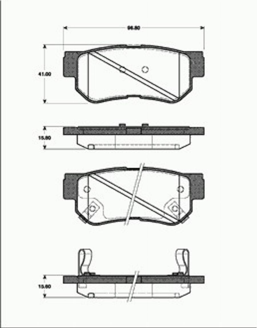 SBS 1501223421 - Тормозные колодки, дисковые, комплект unicars.by