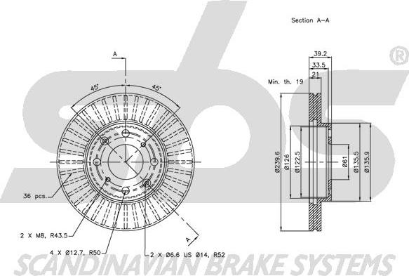 SBS 1815202628 - Тормозной диск unicars.by