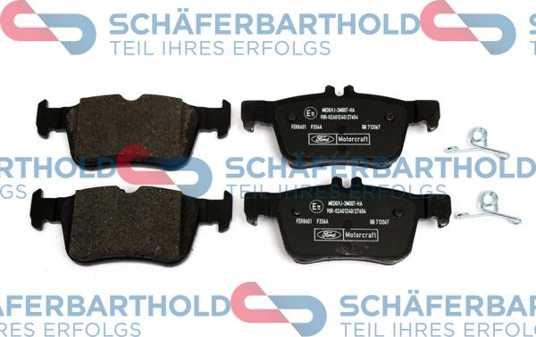 Schferbarthold 944 06 010 01 11 - Тормозные колодки, дисковые, комплект unicars.by